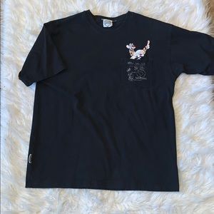 1995 warner bros black short sleeve animaniacs tee